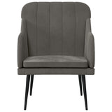 Armchair Dark Gray 24.8"x29.9"x31.5" Velvet