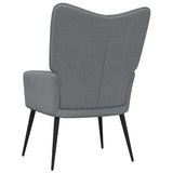 Relaxing Chair Light Gray Fabric