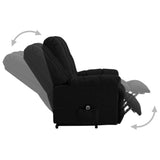 Power Lift Recliner Black Fabric