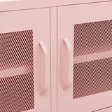 TV Cabinet Pink 41.3"x13.8"x19.7" Steel