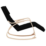 Rocking Chair Black Fabric