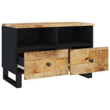 TV Stand 27.6"x13"x18.1" Solid Wood Mango