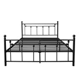 Metal Bed Frame with Headboard and Footboard