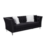 Solid Color Tufted Sofa for Living Room