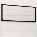 Bathroom Mirror Black 31.5"x0.6"x14.6" Engineered Wood