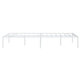 Metal Bed Frame White 53.1"x74.8"