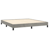 Bed Frame Light Gray 72"x83.9" California King Velvet