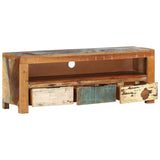 TV Cabinet 43.3"x11.8"x15.7" Solid Reclaimed Wood