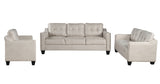 3 Piece Living Room Set with tufted cushions