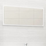 Bathroom Mirror White 31.5"x0.6"x14.6" Engineered Wood