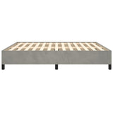 Bed Frame Light Gray 76"x79.9" King Velvet