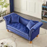 Living Room Sofa Velvet U Shape Backrest with Storage and Storage Space