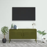 TV Cabinet Olive Green 41.3"x13.8"x19.7" Steel