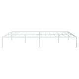 Metal Bed Frame White 72"x83.9"