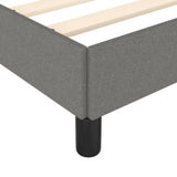 Bed Frame Dark Gray 76"x79.9" King Fabric