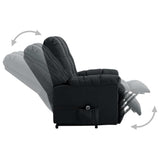 Power Lift Recliner Dark Gray Fabric