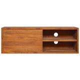 Wall-mounted TV Cabinet 70.9"x11.8"x11.8" Solid Teak Wood
