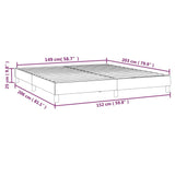 Box Spring Bed Frame Dark Gray 59.8"x79.9" Queen Velvet