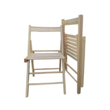 FOLDING CHAIR-2/S;  FOLDABLE STYLE -NATURAL