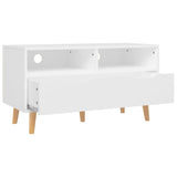 TV Cabinet White 35.4"x15.7"x19.1" Engineered Wood