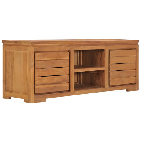 TV Cabinet 43.3"x11.8"x15.7" Solid Teak Wood