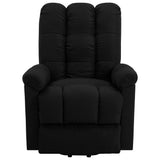 Power Lift Recliner Black Fabric