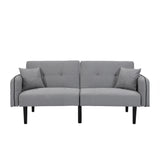 Folding Ottoman Sofa Bed with stereo Gray