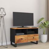 TV Stand 27.6"x13"x18.1" Solid Wood Acacia