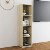 TV Cabinet Sonoma Oak 56.1"x13.8"x14.4" Engineered Wood