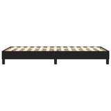 Box Spring Bed Frame Black 39.4"x74.8" Twin Faux Leather