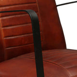 Lounge Chair Brown Genuine Leather