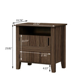 Nightstands&storage cabinet next to sofa