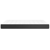 Pocket Spring Bed Mattress Black 53.9"x74.8"x7.9" Full Faux Leather