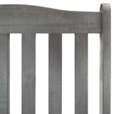 Rocking Chair Gray Solid Acacia Wood