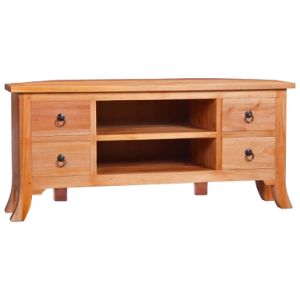 TV Cabinet 39.4"x15.7"x17.7" Solid Mahogany Wood