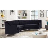 Velvet Curved Oversize Sofa for Living Room