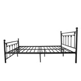 Metal Bed Frame with Headboard and Footboard