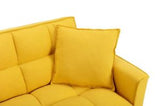 Hot Selling Solid Color Easy Assemble Loveseat 2 Seater Furniture Breathable Linen Sofa Chair