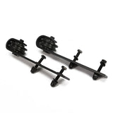 2 Pcs Black Rustic Carbon Steel Sliding Wood Barn Door Hardware Hanger Roller