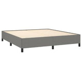 Bed Frame Dark Gray 76"x79.9" King Fabric