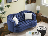 Luxury Crystal Feet Tufted 2P Sofa