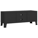 Industrial TV Cabinet Black 41.3"x13.8"x16.5" Metal