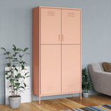 Wardrobe Pink 35.4"x19.7"x70.9" Steel