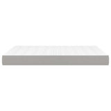 Pocket Spring Bed Mattress Light Gray 53.9"x74.8"x7.9" Full Fabric