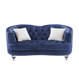 Luxury Crystal Feet Tufted 2P Sofa