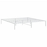 Metal Bed Frame White 76"x79.9"