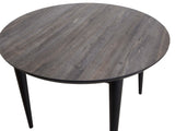 Modern Dining Table Round Top with Solid Wood Legs