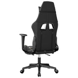 Massage Gaming Chair with Footrest Black&Camouflage Faux Leather