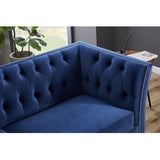 Solid Color Tufted Sofa for Living Room