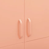 Wardrobe Pink 35.4"x19.7"x70.9" Steel